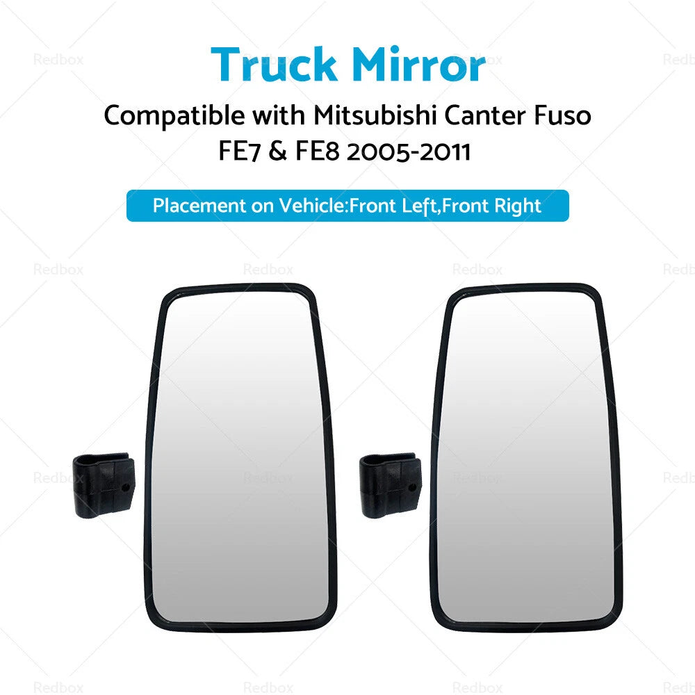 Truck Mirror for Mitsubishi Canter Fuso FE7 FE8 (2005–2011) 340x165mm