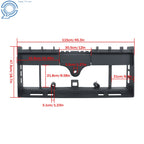 Heavy-Duty Pallet Fork Frame with Receiver Hitch for Skid Steer (US)