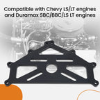 Engine Stand Adapter Plate for Chevrolet LS LT SBC BBC Duramax (Aluminum 1996–2024)