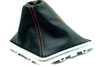 Manual Boot Leather Synthetic for Dodge Challenger (2008–2014) Orange Stitch