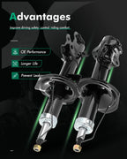 Front Shocks Struts for Nissan Versa (2009–2013)