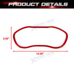 Glossy Red Dashboard Instrument Display Cover Trim for Dodge Challenger (2015-2026)