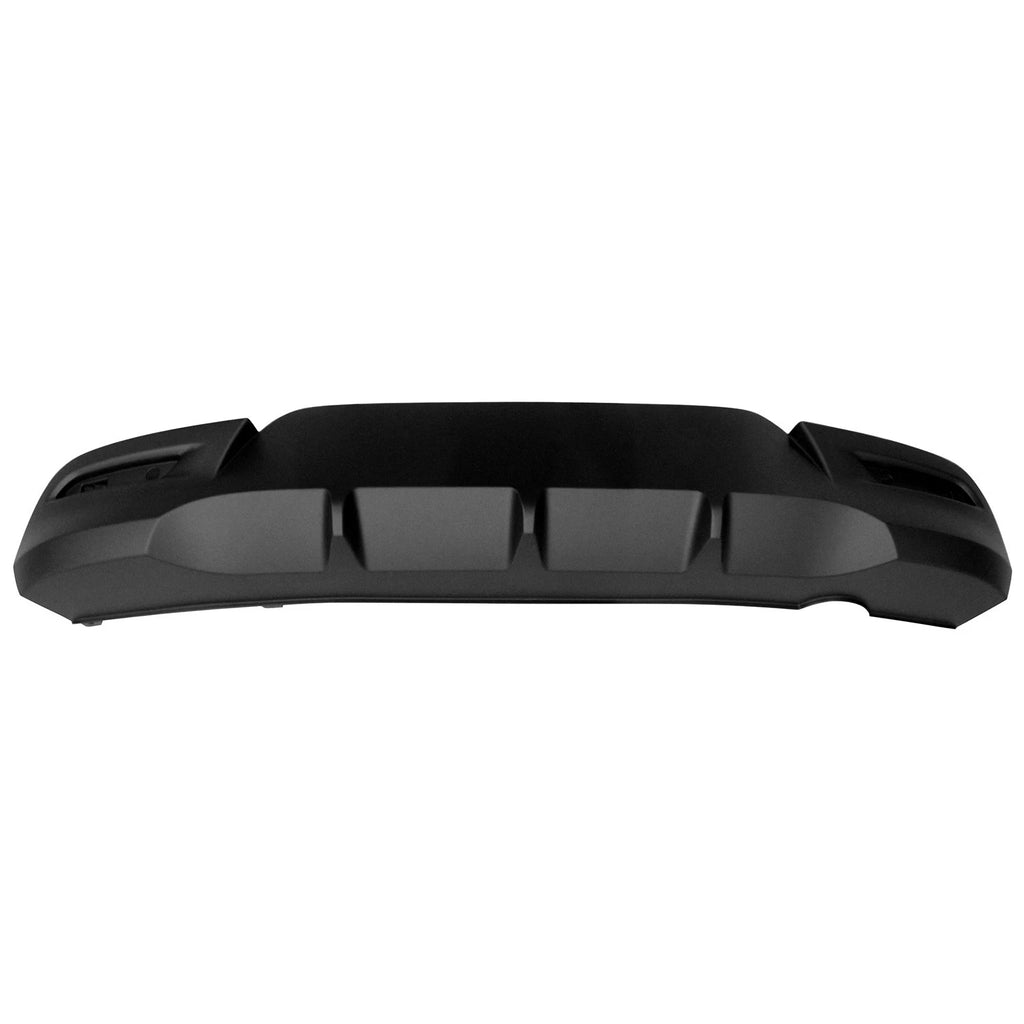 Replacement Black Textured Polypropylene Rear Lower Bumper Cover