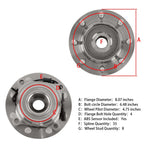 4X4 Front Wheel Hub Bearing Assembly for Dodge Ram 2500 3500 (2012â2013)
