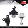Set of 3 Engine Motor & Transmission Mounts for Chevrolet Aveo (2004–2011)