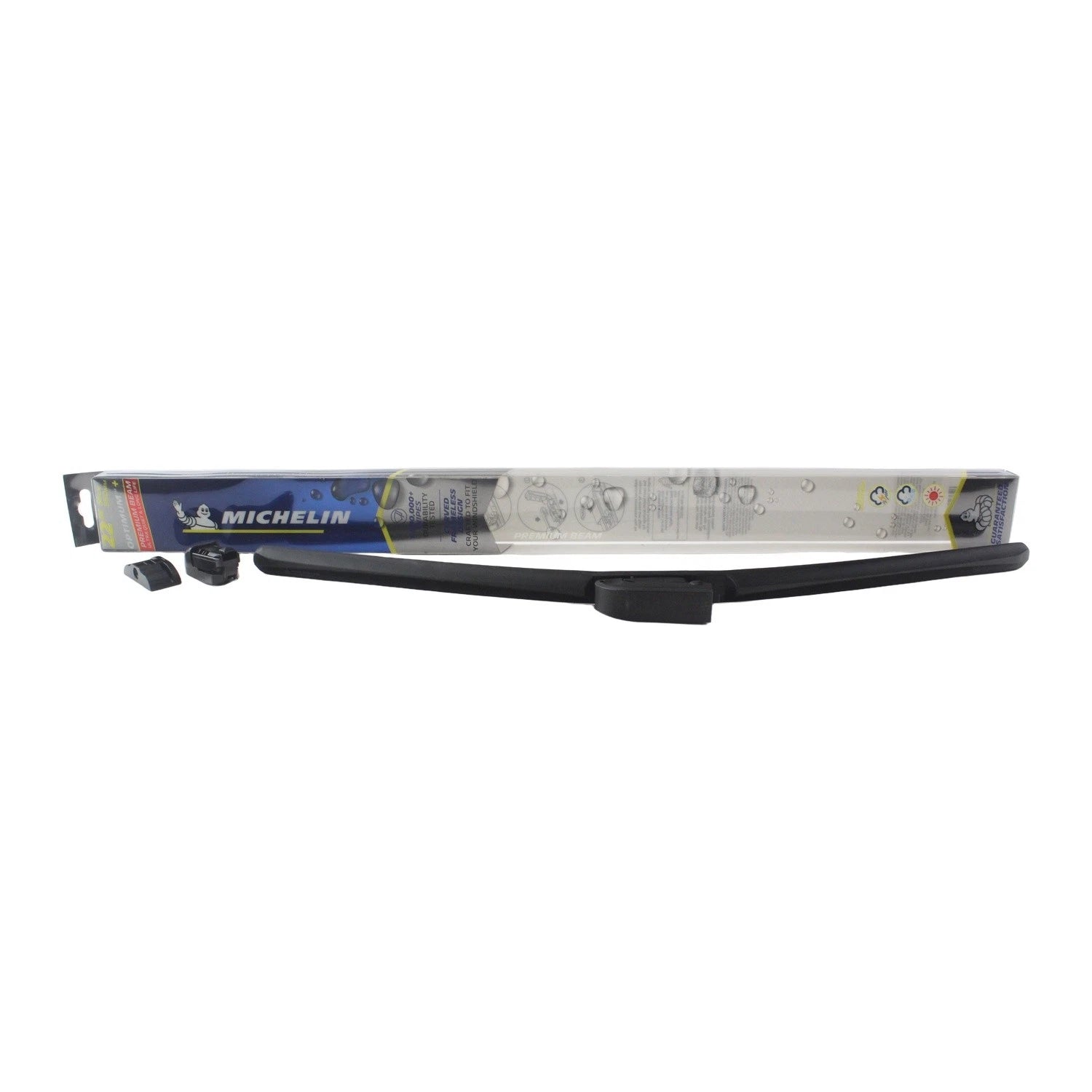 Set of 2 Michelin Optimum+ Beam Wiper Blades for Audi Cabriolet (1995–1998)