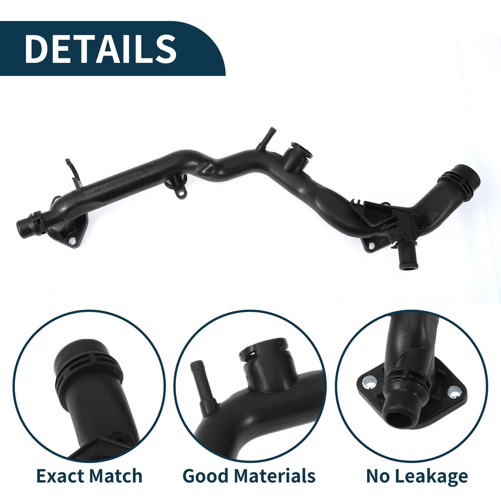 Radiator Hose Coolant Pipe for Volkswagen Touareg (2011–2018) No. 06E121045AA