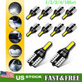 10X T10 194 168 LED White Dome License Side Marker Light Bulb for Vehicles