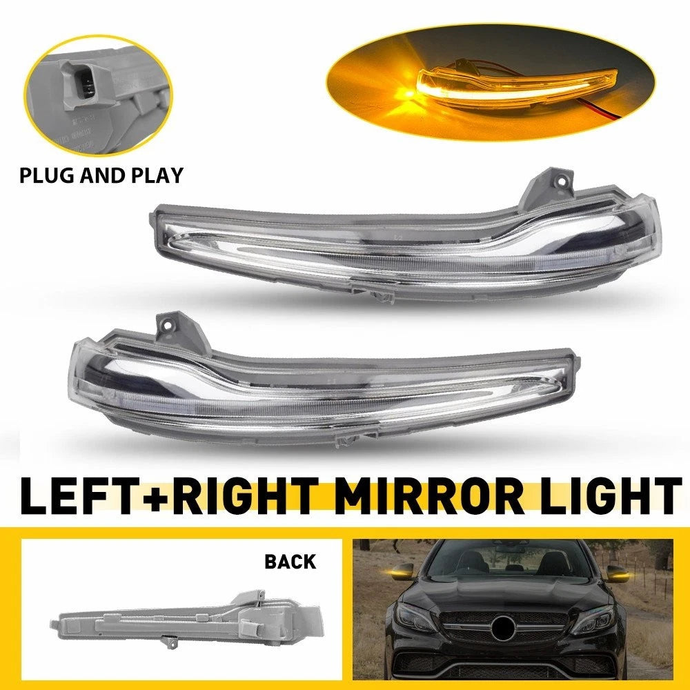 LED Side Mirror Turn Signal Light for Mercedes-Benz W205 W213 W222 (2015–2023)