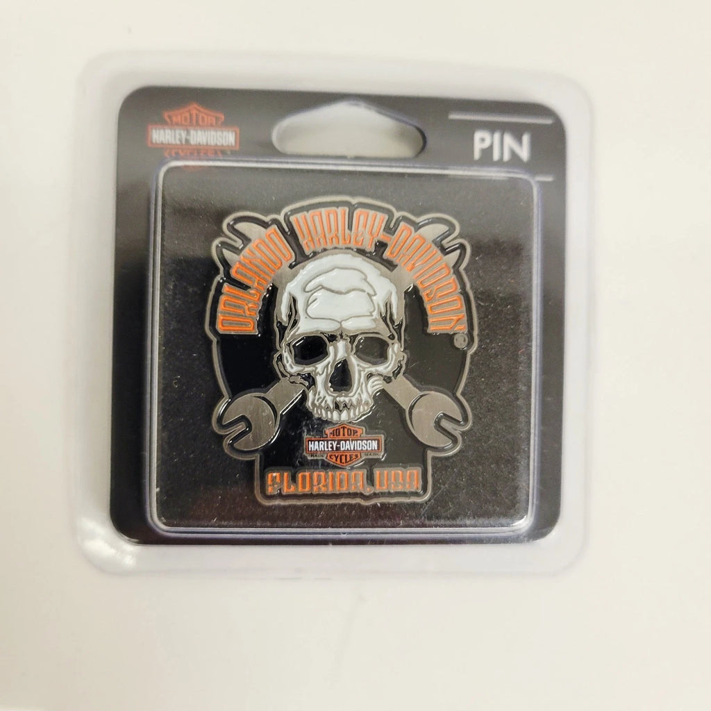 Skull & Wrenches Vest Pin for Harley Davidson (Collector's Item)