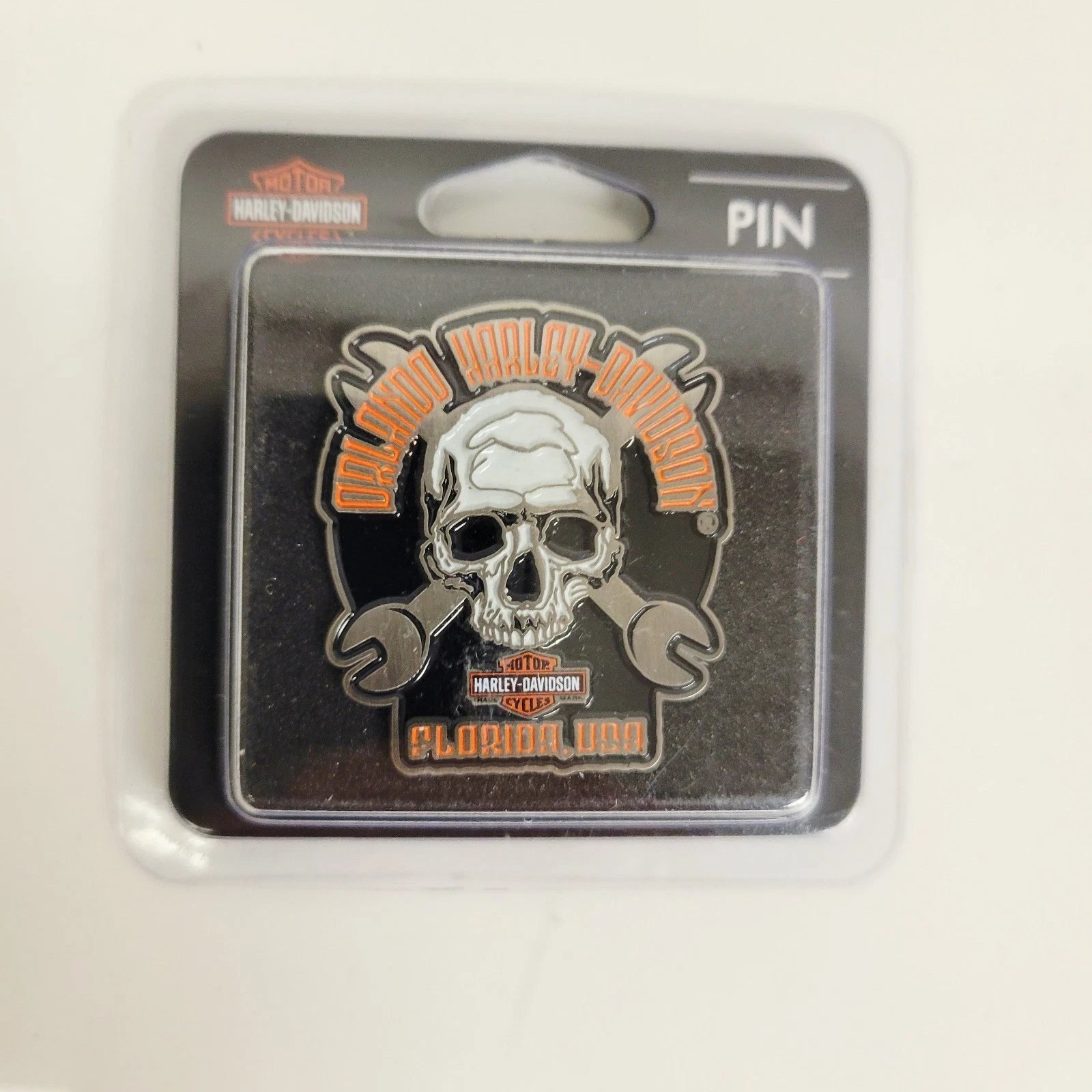 Skull & Wrenches Vest Pin for Harley Davidson (Collector's Item)