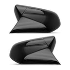 Set of 2 Exterior Mirror Shells for Toyota Camry Avalon (2018–2023) Black ABS