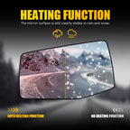 Power Heated Mirror Glass for GMC Sierra Silverado 1500 (2019–2024)