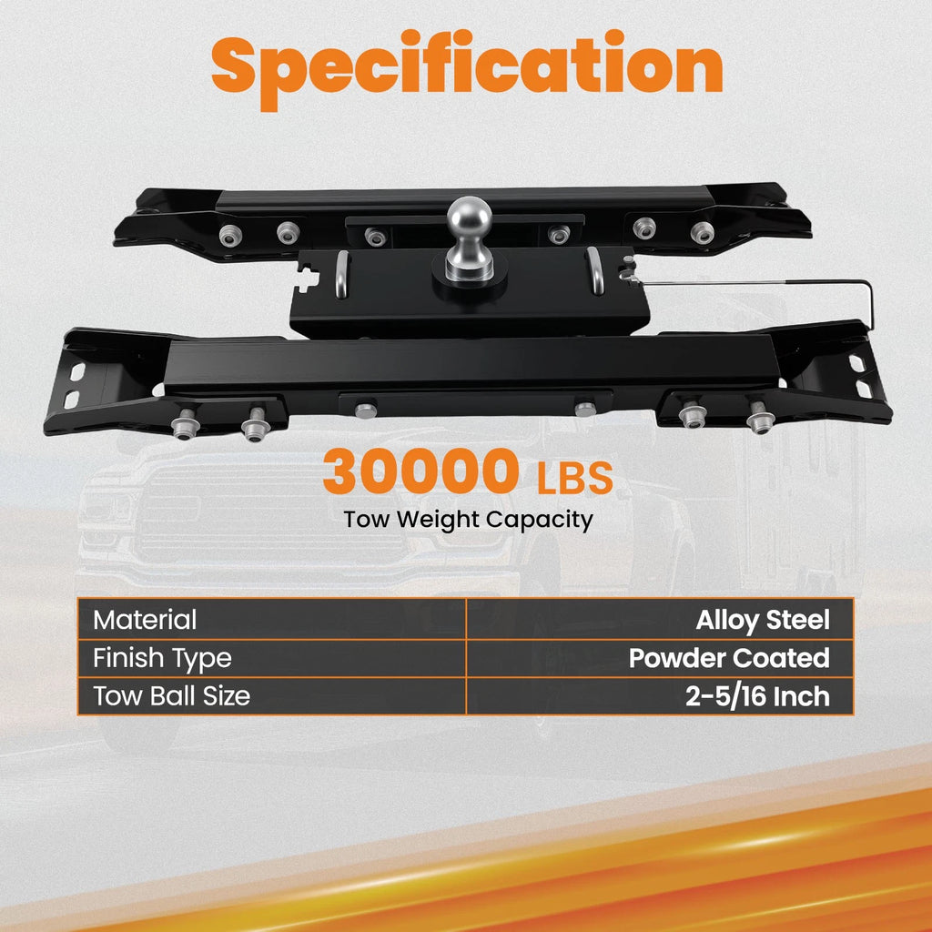 Gooseneck Trailer Hitch for Chevy Silverado/GMC Sierra 2500HD/3500HD (2020–2025)