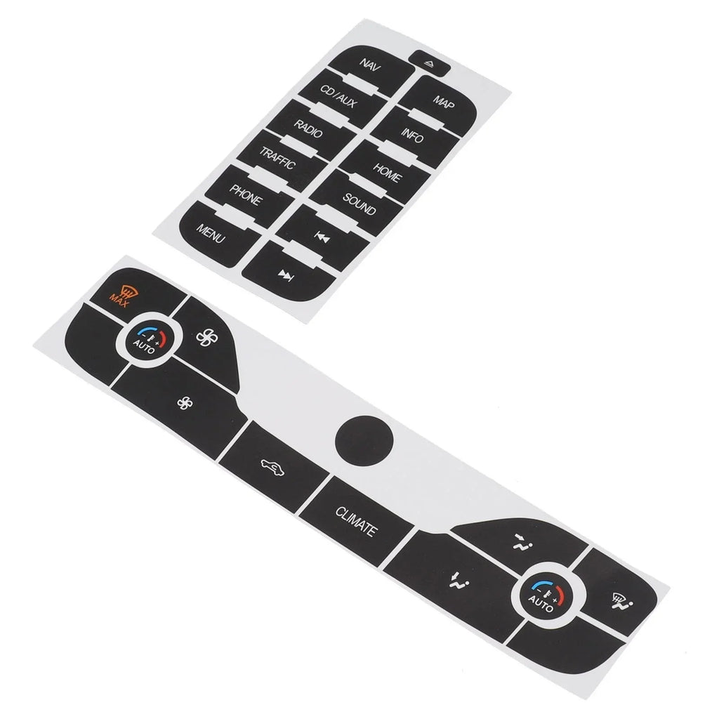 Radio + AC Button Repair Sticker for Ford S-Max (2011–2011)