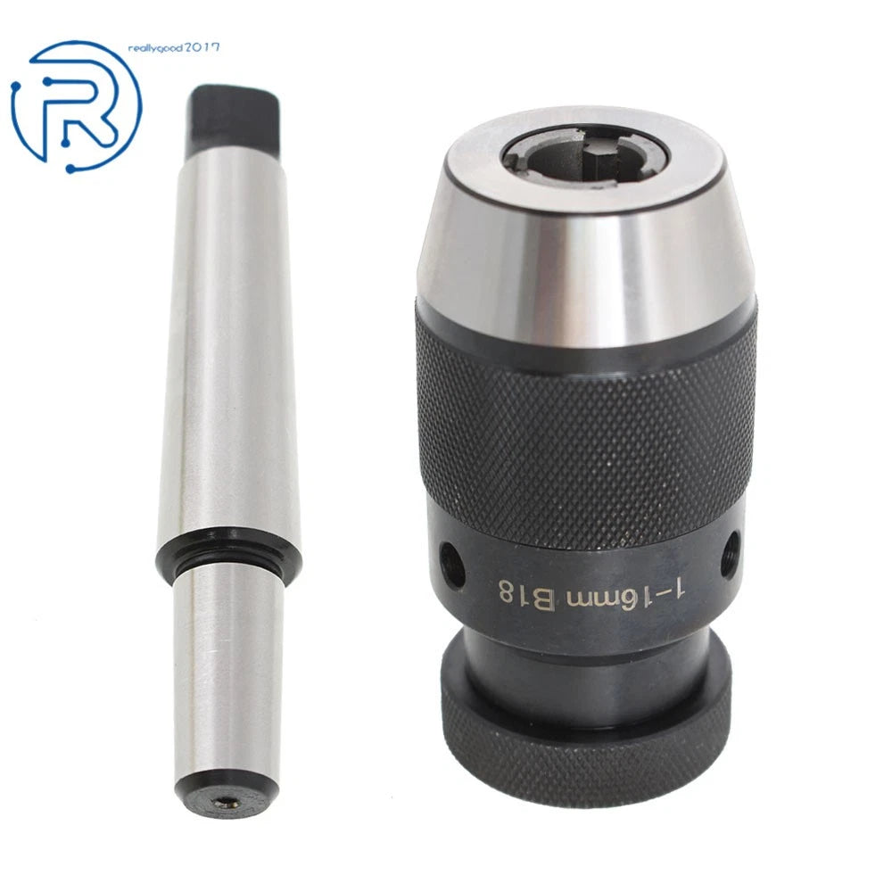 Keyless Lathe Drill Chuck & Taper Arbor MT3-B18 for