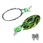 Universal Motorcycle Rearview Mirrors 8mm 10mm Green Y3 #3