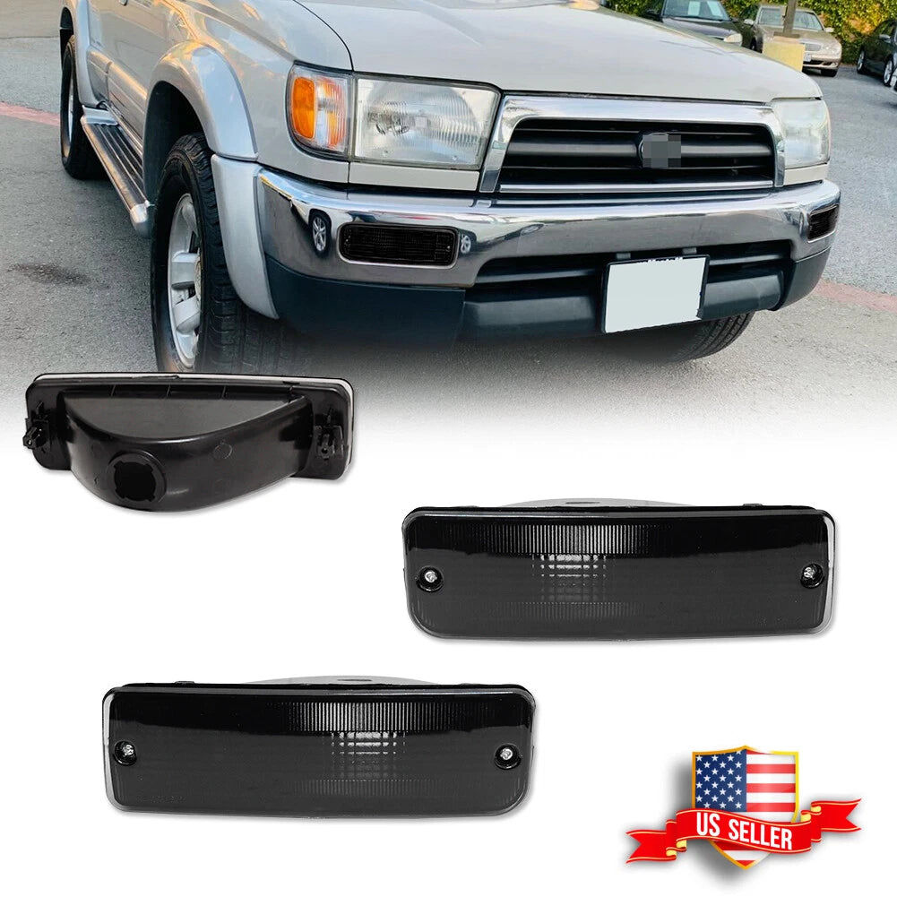 2X Smoked Bumper Turn Signal Lights for Toyota 4Runner Pickup (1990–1995)