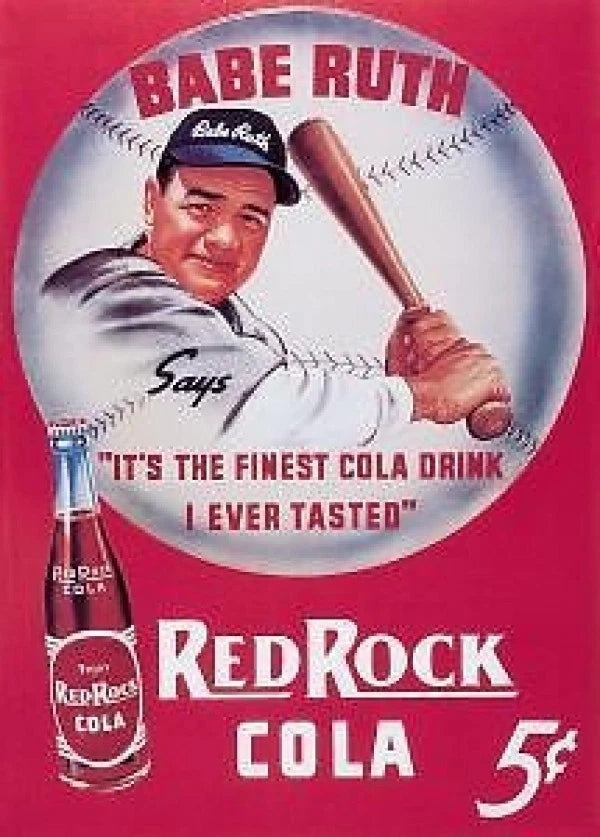 Vintage Replica Tin Metal Sign Babe Ruth Baseball 149