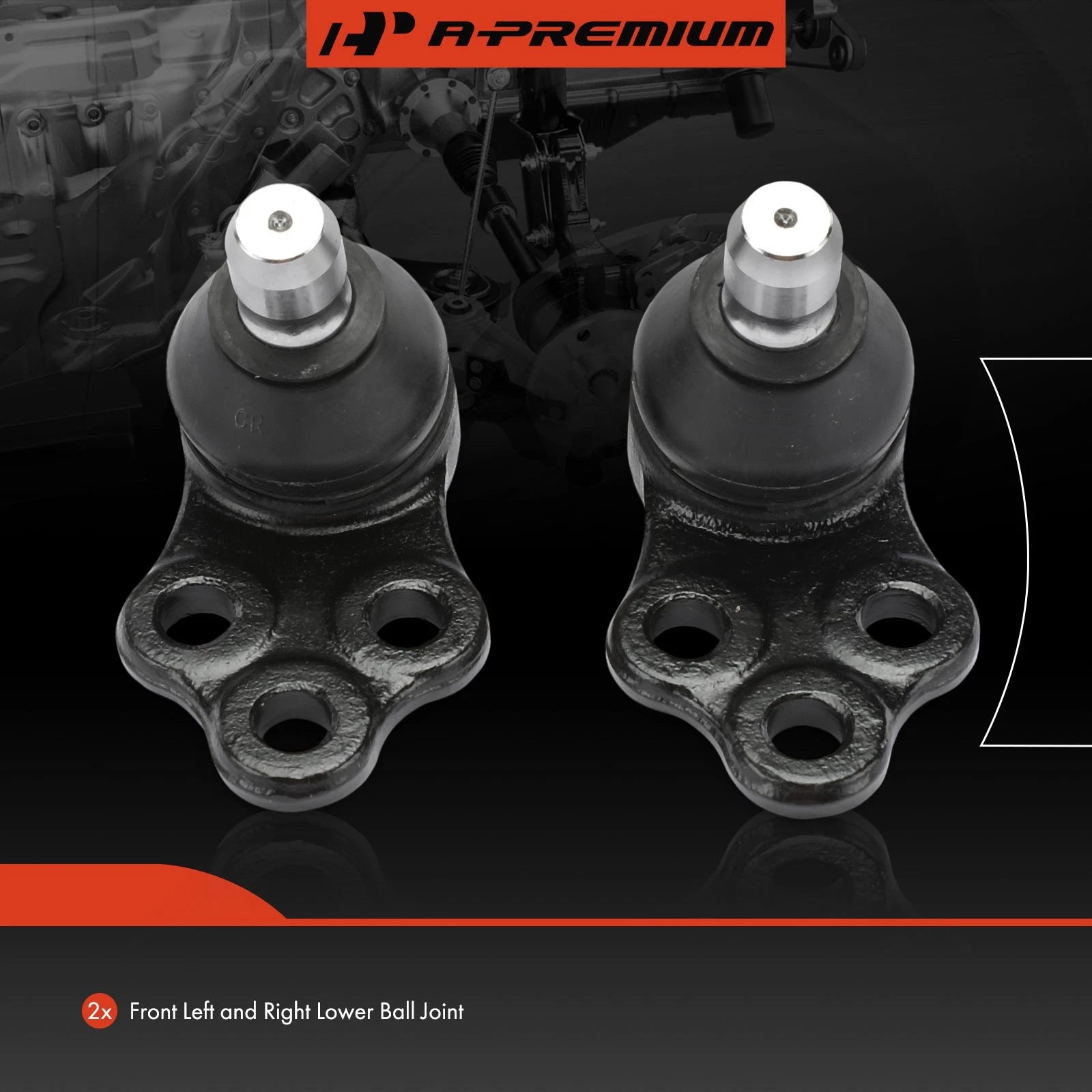 2X Front Lower Side Ball Joint for Chevrolet Spark (2016-2022)