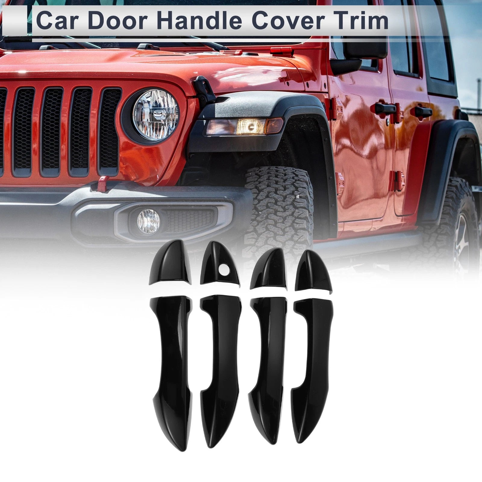 Door Handle Cover Trim for Toyota Corolla (2014–2019) Black