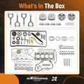 Engine Overhaul Rebuild Kit w/ Rods & Timing Chain VVT for Chevy GMC 2.4L (2010–2015)