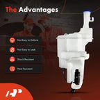 Washer Reservoir with Cap, Pump & Sensor for Kia Forte