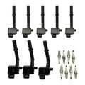 Set of 8 Ignition Coils & Iridium Spark Plugs for Mercedes-Benz GLS550 GLS63 AMG