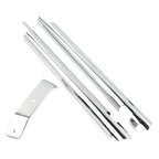 Chrome Frame Down Tube Covers Accent Trim for Harley Softail Twin Cam (2000–2006)
