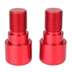 18mm Red Motorcycle Dirt Bike Handlebar Grips End Cap Plugs