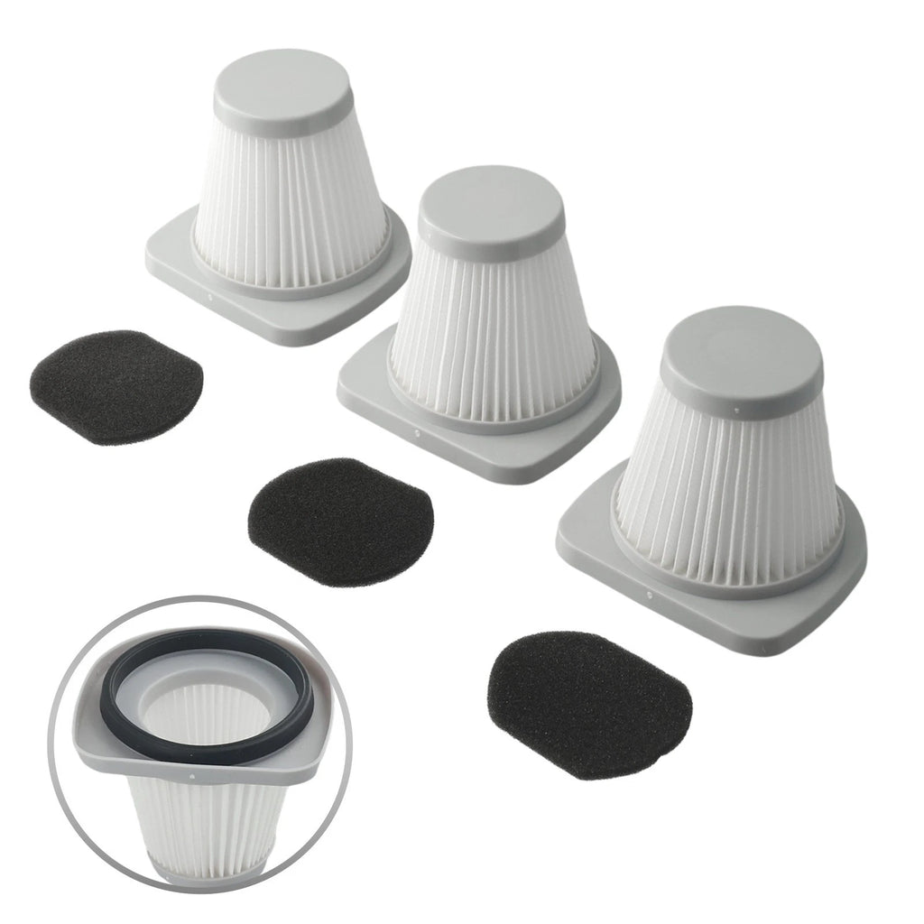 Set of 3 Filters for Midea SC861 SC861A Handheld Vacuum Cleaner