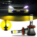 Strobe Flash 3500K Yellow LED Fog Light Bulbs for Honda Civic (2006–2019)