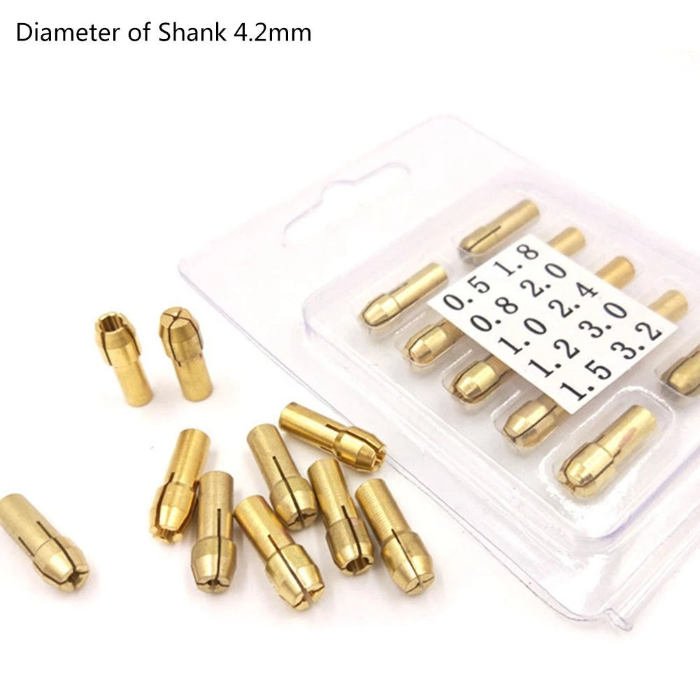 10PCS Drill Chucks Collet Adapter for Rotary Tool (Universal)