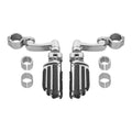 Chrome Highway Foot Pegs for Honda Harley Touring Dyna (25/32/35mm)
