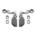 Chrome Highway Foot Pegs for Honda Harley Touring Dyna (25/32/35mm)