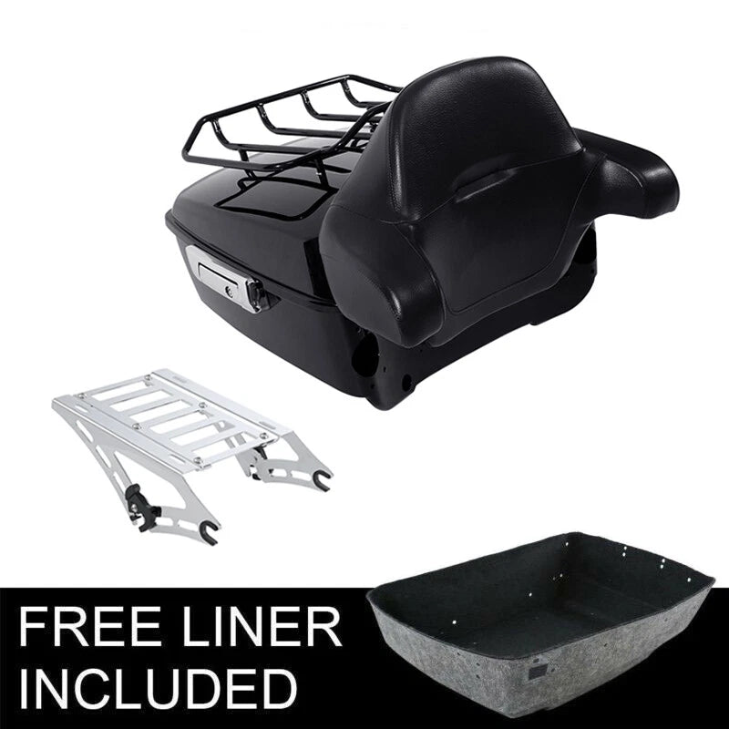 Trunk Backrest Mount Rack for Harley Touring Road Glide (2014–2026)