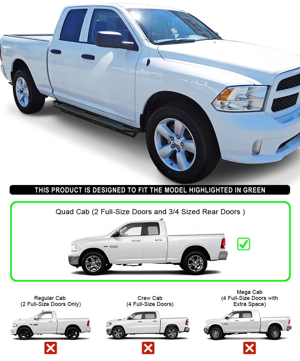 Side Armor for Dodge Ram 1500 Quad Cab (2009-2018)