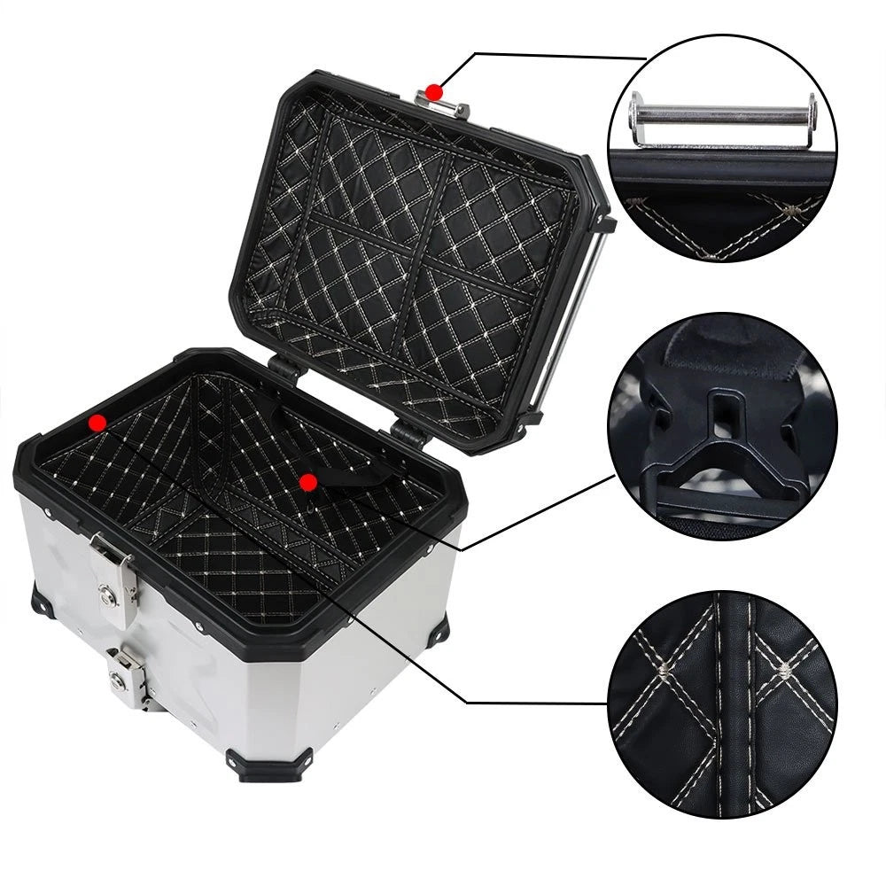 Aluminum Motorcycle Trunk Tour Tail Box Luggage Storage for Motorcycle