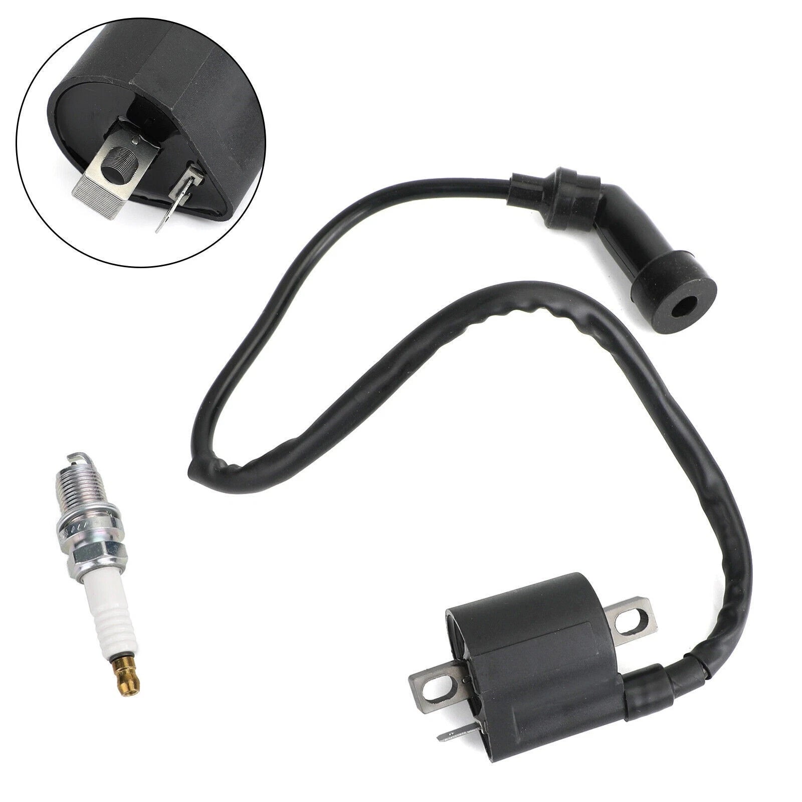 Ignition Coil + Spark Plug for Polaris ATV Trail Boss 325 330 (2003–2006) 31401-40F00 A