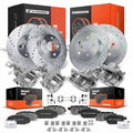 Drilled Brake Rotor & Pad+Caliper for Toyota Corolla (2011-2013)