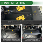 Retractable Cargo Cover for Lexus NX200t (2015-2017) Gloss Black
