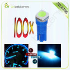 100X T5 Wedge 5050 SMD Ice Blue LED Lights for Dashboard (1986–1990)