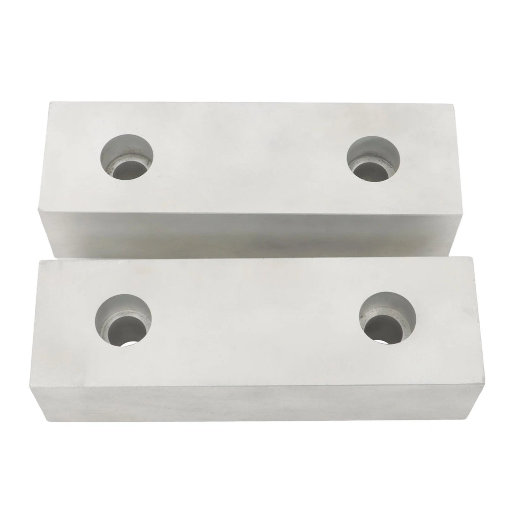 Set of 2 Reversible Aluminium Vise Jaws for 8" Vise
