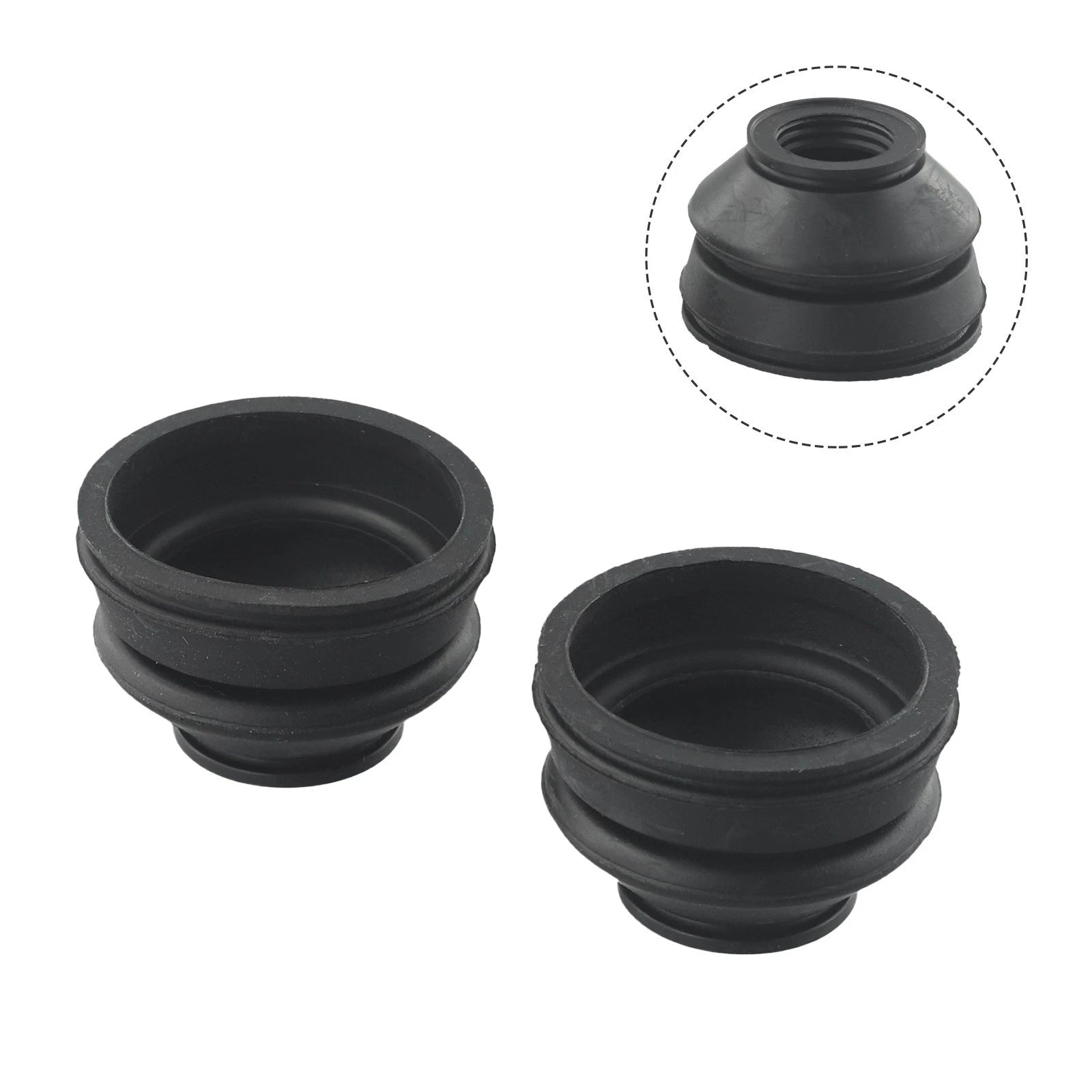 Set of 2 Rubber Dust Boot Covers for Track Rod End & Ball Joint