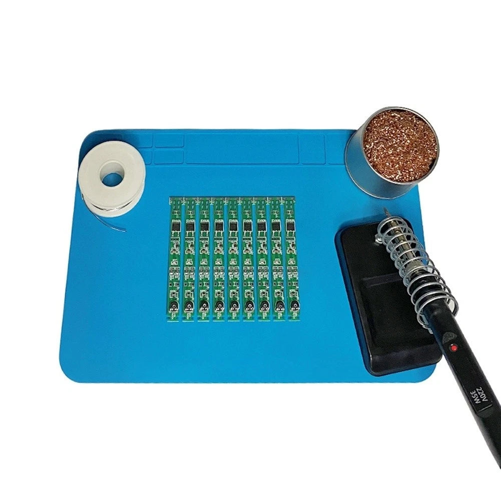 Blue Silicone Work Mat for Phone Laptop Repair (300 x 200 mm)