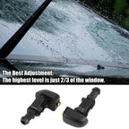 9pcs Front Windshield Washer Nozzle Kit 3W7Z-17603-AA for Ford F-150 (2004–2023)