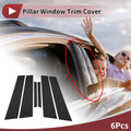 Door Pillar Window Trim for Ford Mercury Milan (2010–2012) Black