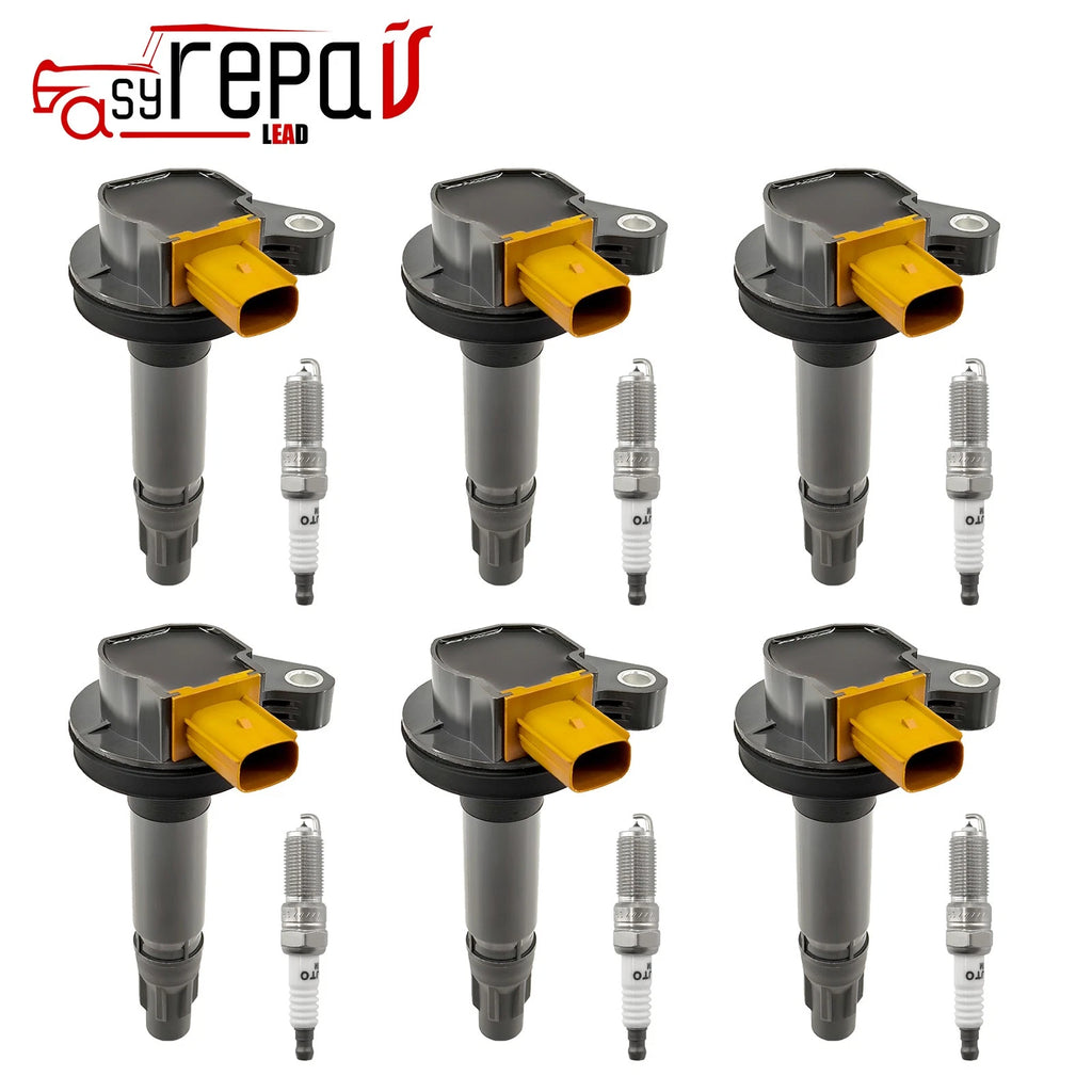 6X Ignition Coil + Iridium Spark Plug for Lincoln MKT (2011–2019) BL3Z12029B