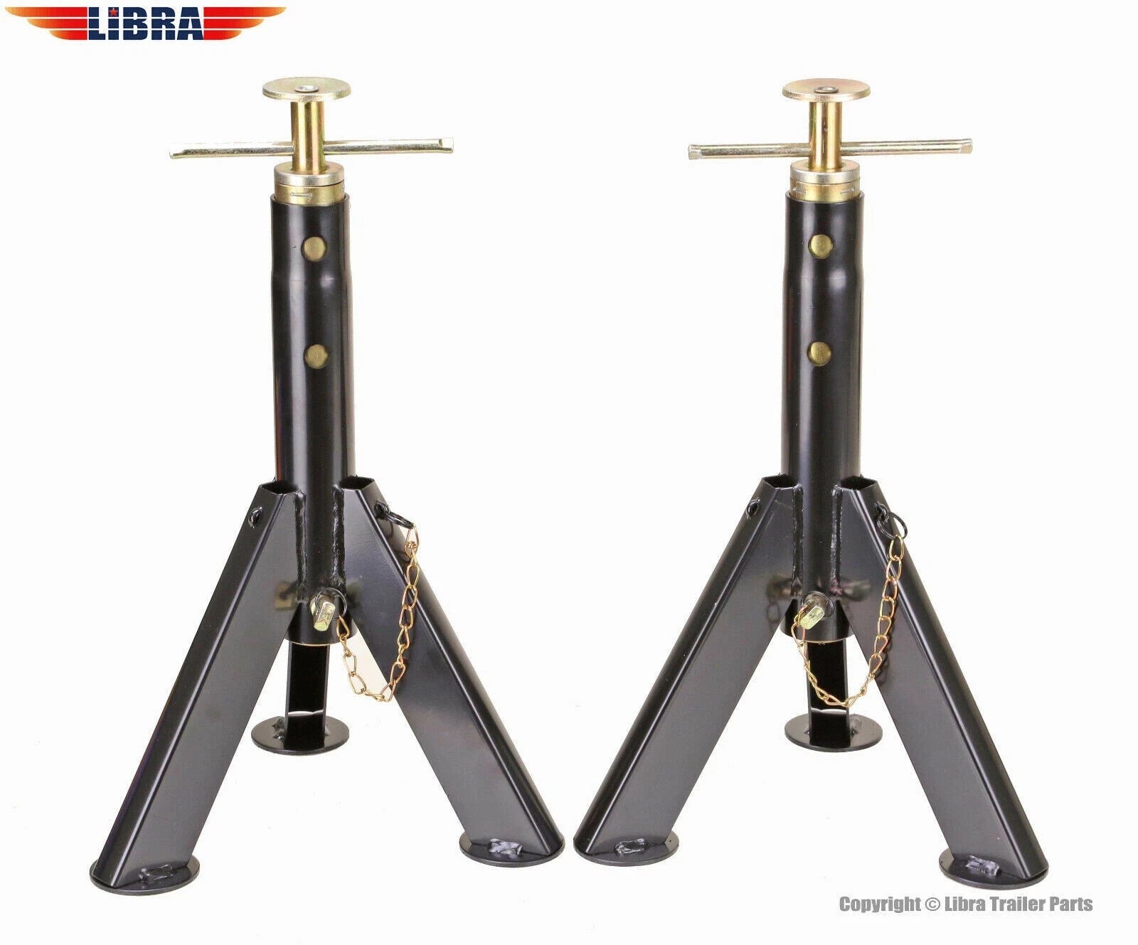 Set of 2 Telescopic RV Stabilizer Jacks for Libra (6000lbs, 16"-30")