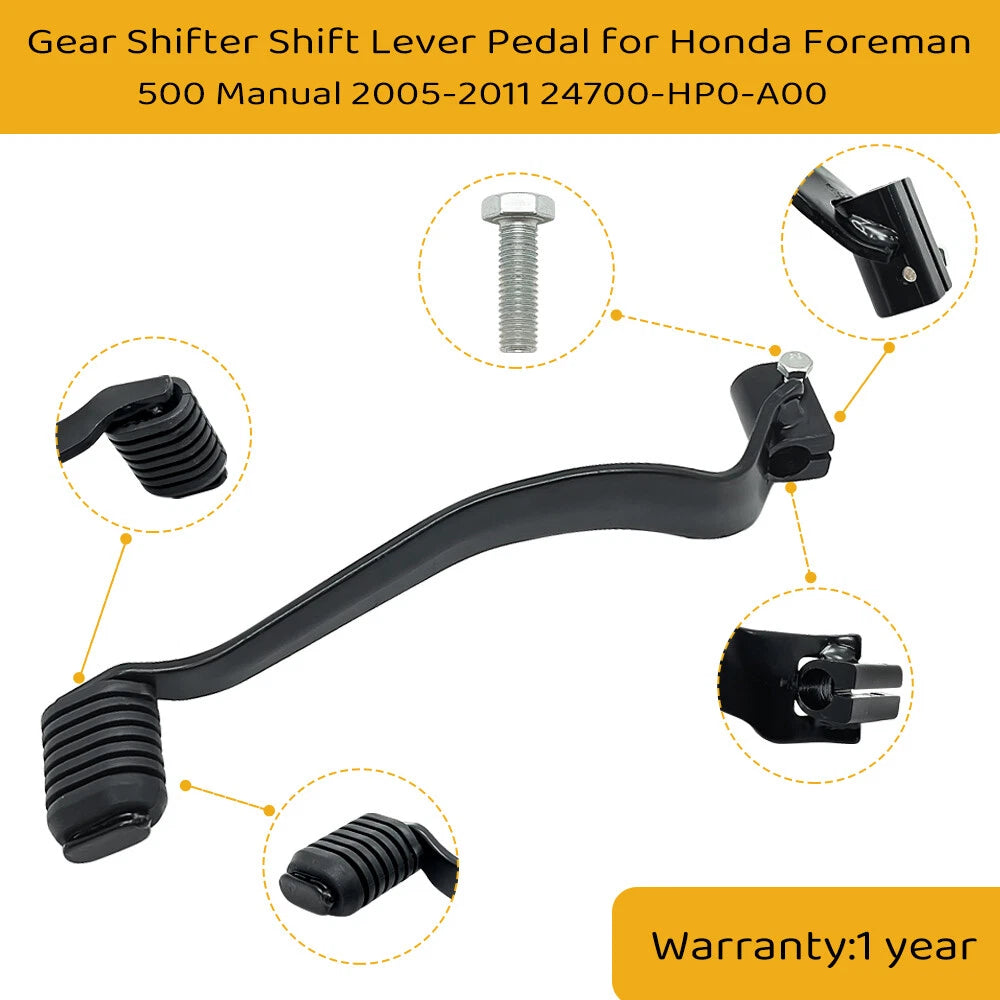 Gear Shifter Shift Lever Pedal for Honda Foreman 500 (2005–2011) 24700-HP0-A00